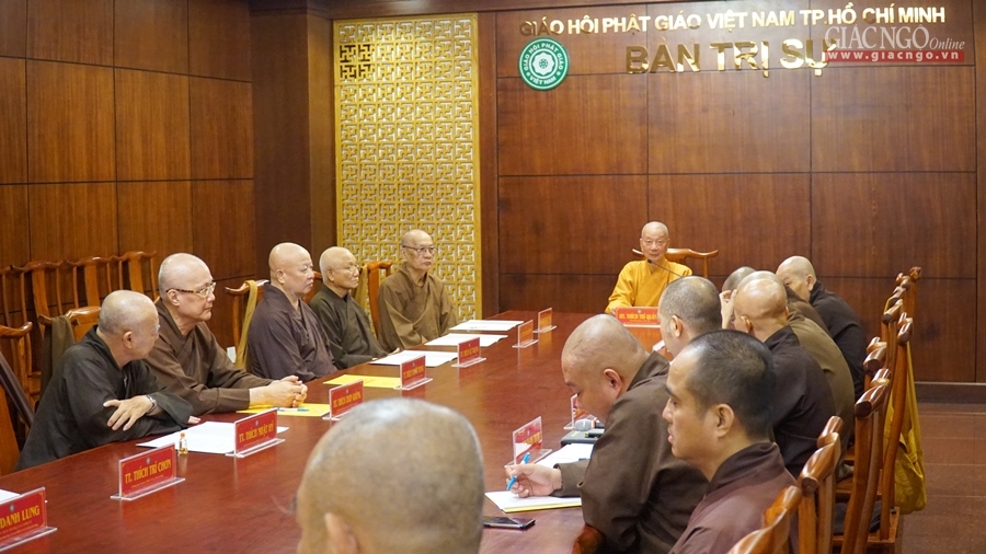 Ban Thường trực BTS Phật giáo TP.HCM họp thường kỳ