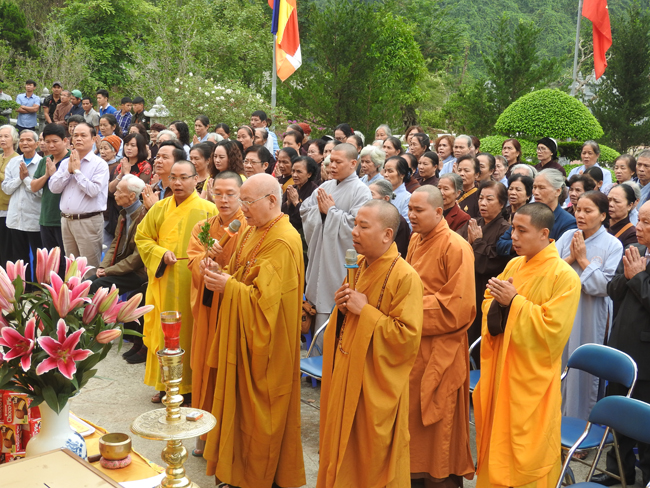 Lạng Sơn: Ban Trị sự Phật giáo tỉnh tổ chức Lễ Thượng Lương gác chuông chùa Tân Thanh