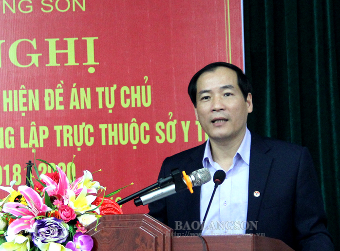 Đồng chí Dương Xuân Huyên, Phó Chủ tịch UBND tỉnh phát biểu chỉ đạo tại hội nghị