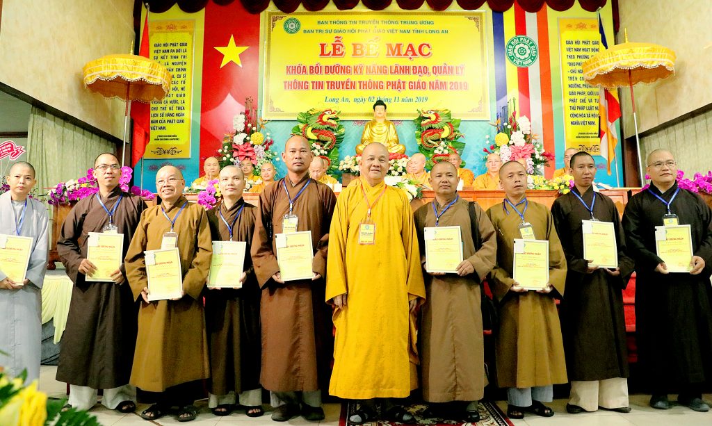 Bế mạc khóa bồi dưỡng kỹ năng lãnh đạo quản lý thông tin truyền thông Phật giáo toàn quốc lần III