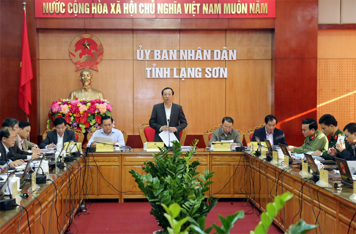 Đồng chí Phạm Ngọc Thưởng, Phó Bí thư Tỉnh ủy, Chủ tịch UBND tỉnh phát biểu chỉ đạo tại phiên họp