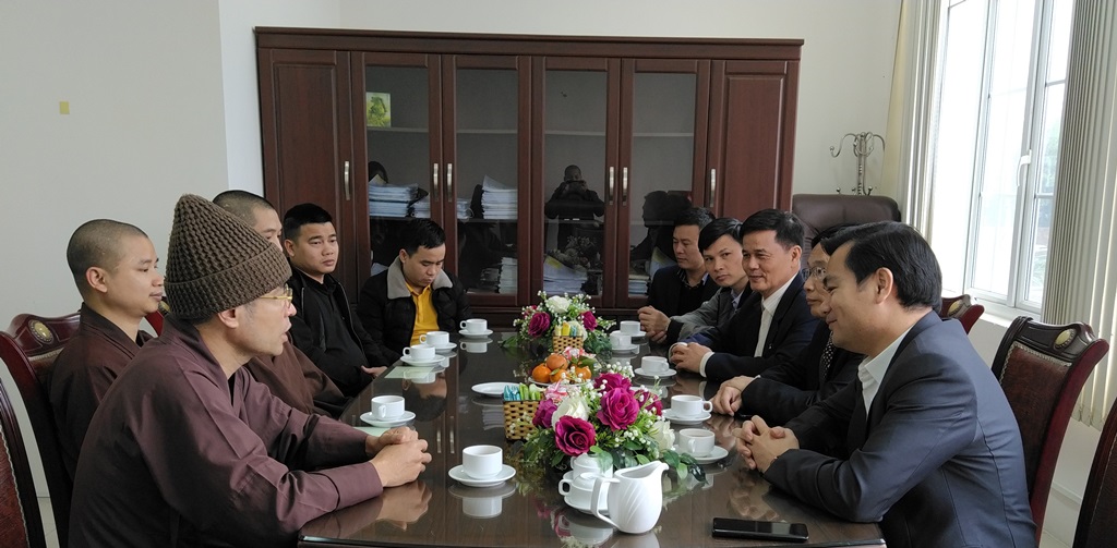 Cuộc gặp thân mật giữa BTS Phật giáo tỉnh và Ban Tôn giáo Sở Nội vụ sáng ngày 13-1