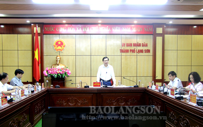 Đồng chí Nguyễn Long Hải, Phó Chủ tịch UBND tỉnh phát biểu tại buổi kiểm tra
