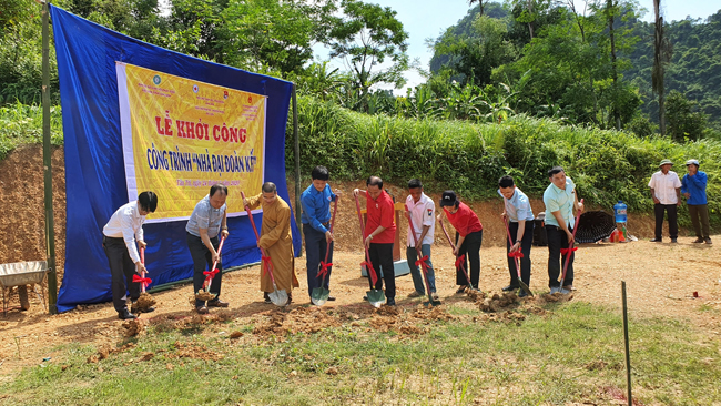 Phật giáo tỉnh khởi công xây dựng Nhà Đại đoàn kết tại huyện Bắc Sơn