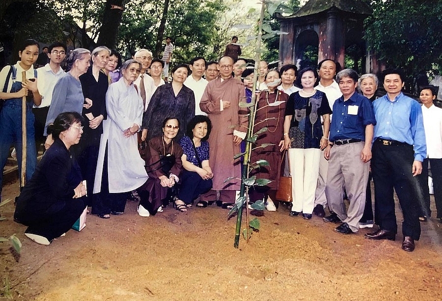 Cây Bồ Đề được Hòa thượng Thích Huyền Diệu trồng tại khuôn viên Đền Hạ tại Đền Hùng, Phú Thọ cách đây 20 năm.