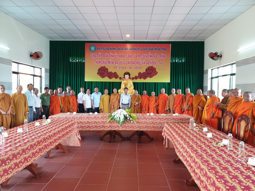 Sóc Trăng: Tỉnh ủy, HĐND, UBND, UB MTTQVN tỉnh thăm BTS Phật giáo, Hội ĐKSSYN tỉnh nhân Đại lễ Vu lan & Saen Đôl-Ta