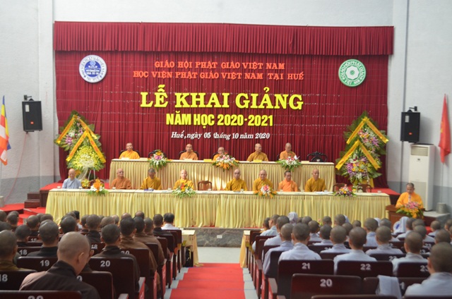 Học viện Phật giáo Việt Nam tại Huế tổ chức khai giảng năm học 2020 – 2021