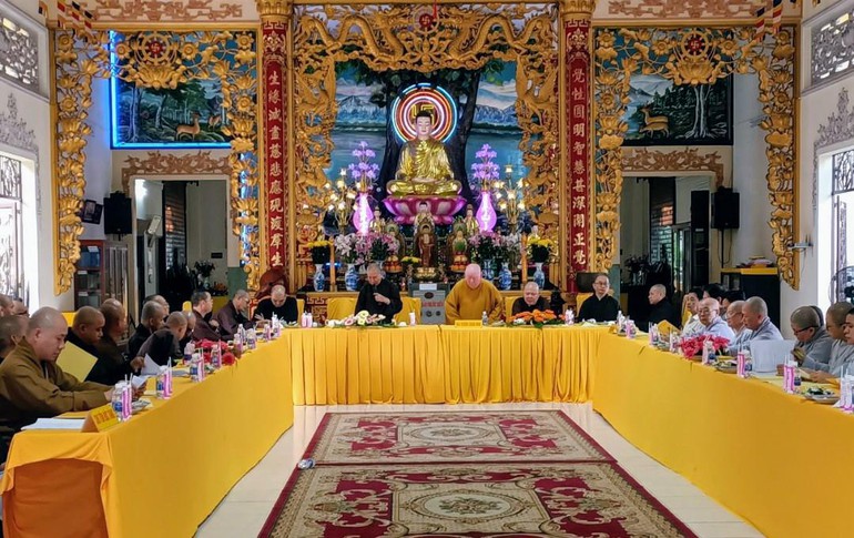 Buổi họp nội bộ của Phật giáo quận 11