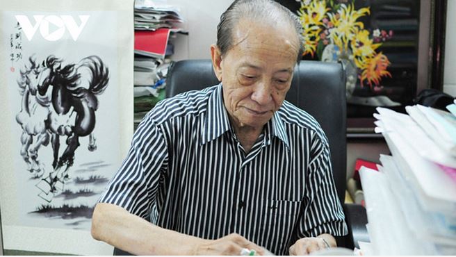 Giáo sư Nguyễn Tài Thu qua đời ngày 14/2/2021, để lại niềm tiếc thương cho nhiều người. Ảnh: VOV