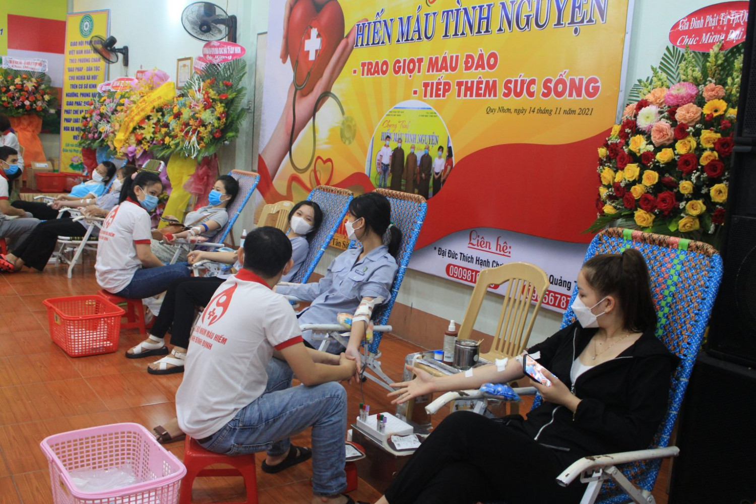 Bình Định: Ban Trị sự Phật giáo TP.Quy Nhơn tổ chức hiến máu nhân đạo