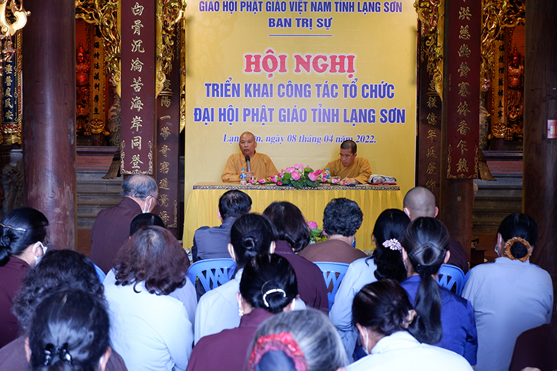 Hội nghị triển khai công tác tổ chức Đại hội Phật giáo tỉnh Lạng Sơn