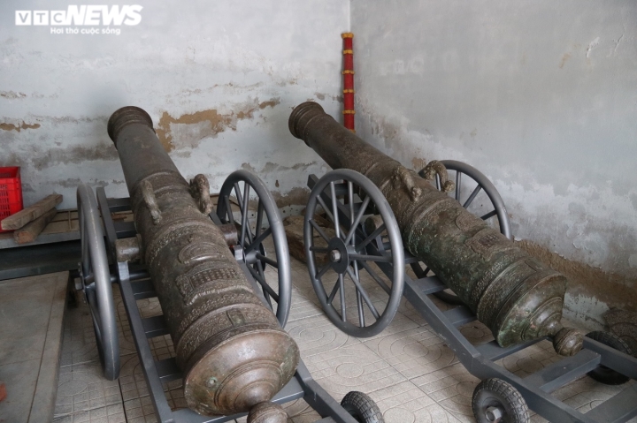 Bảo tàng Hà Tĩnh hiện có 3 khẩu súng thần công (Ảnh: Trọng Tùng)