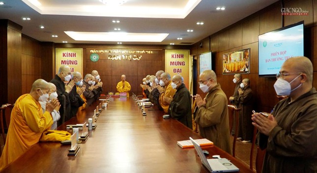 Ban Thường trực Ban Trị sự GHPGVN TP.HCM họp rà soát việc chuẩn bị tổ chức Đại lễ Phật đản