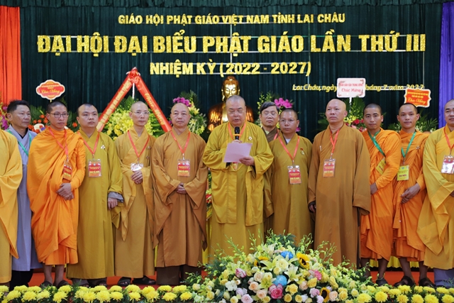 Lai Châu: Đại hội đại biểu Phật giáo Tỉnh lần III, nhiệm kỳ 2022-2027