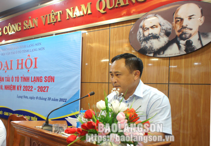 Đồng chí Lương Trọng Quỳnh, Phó Chủ tịch UBND tỉnh phát biểu chỉ đạo tại đại hội