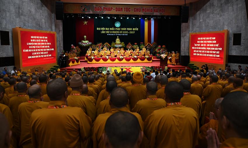 Hà Nội: Bế mạc Đại hội đại biểu Phật giáo toàn quốc lần thứ IX, nhiệm kỳ 2022-2027