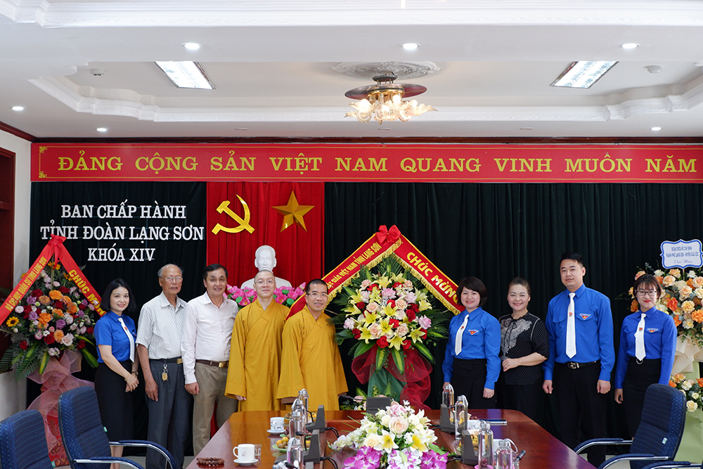 Phật giáo tỉnh chúc mừng kỷ niệm 92 năm ngày thành lập Đoàn TNCS Hồ Chí Minh (26/3/1931 - 26/3/2023)