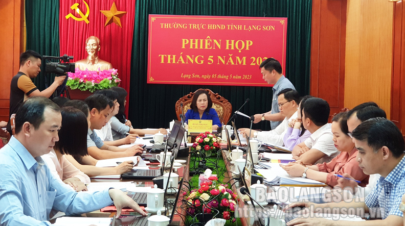 Đồng chí Đinh Hữu Học, Tỉnh ủy viên, Phó Chủ tịch HĐND tỉnh phát biểu ý kiến tại phiên họp.