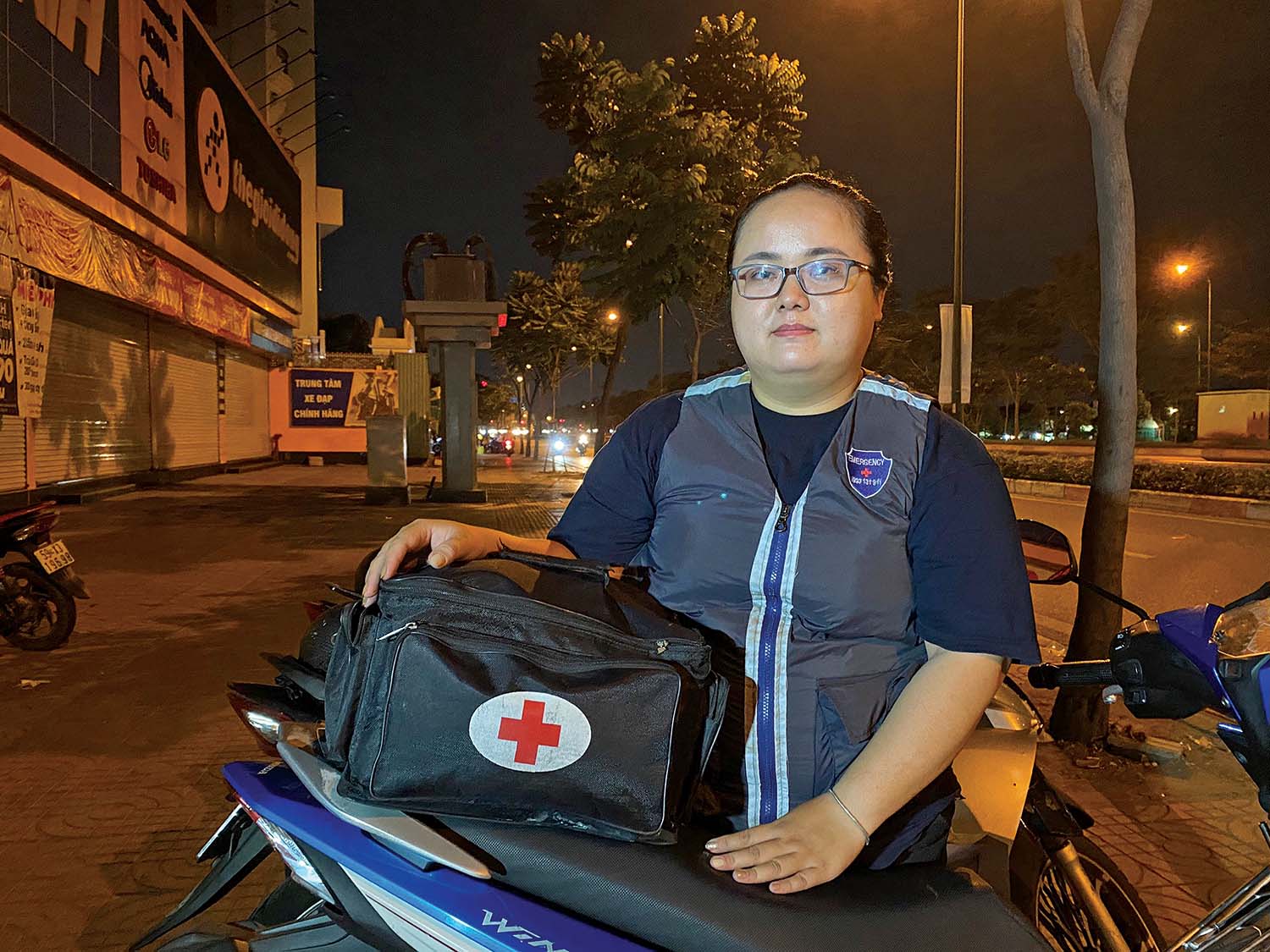 Chị Nguyễn Hoàng Kim Ngân, Đội trưởng Đội 911.