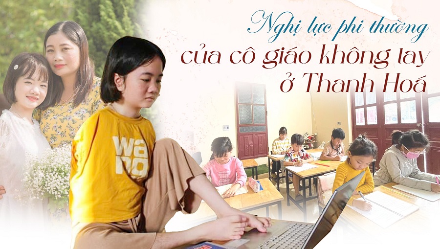 Cảm phục nghị lực phi thường của cô giáo không tay ở xứ Thanh: Vượt lên chính mình, mở lớp tiếng anh miễn phí cho trẻ em nghèo