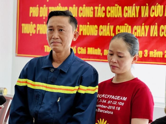 Vợ chồng Trung tá Nguyễn Chí Thành