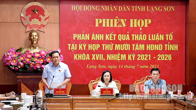 Ngày làm việc thứ hai kỳ họp thứ mười tám, HĐND tỉnh khoá XVII: Phiên họp phản ánh kết quả thảo luận tổ