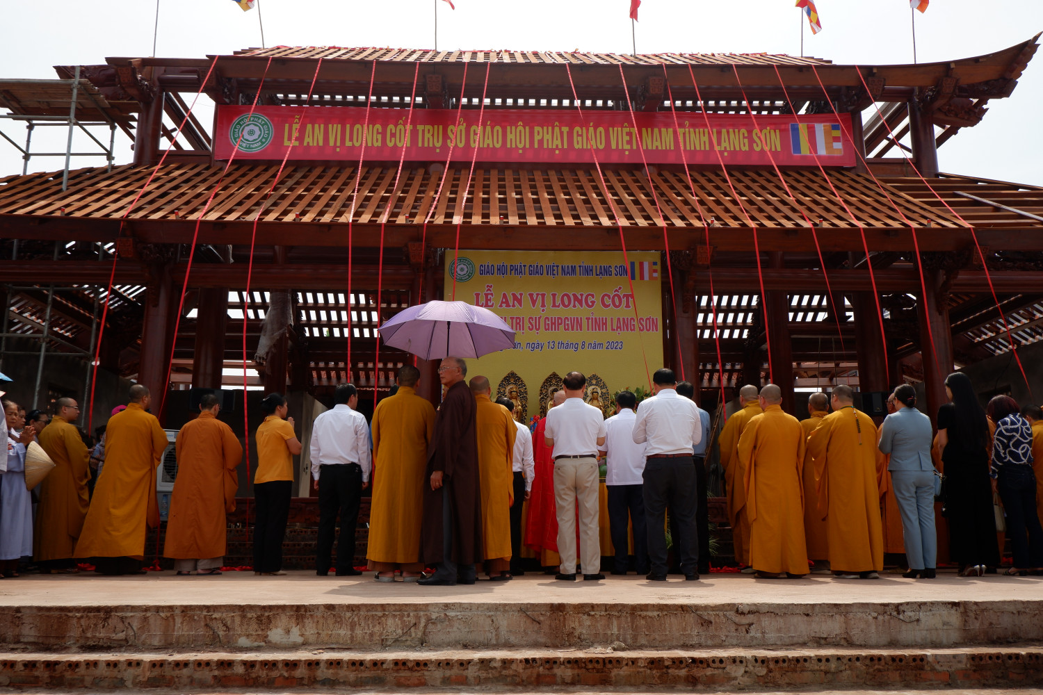 Lễ an vị long cốt Trụ sở Ban Trị sự Phật giáo tỉnh Lạng Sơn