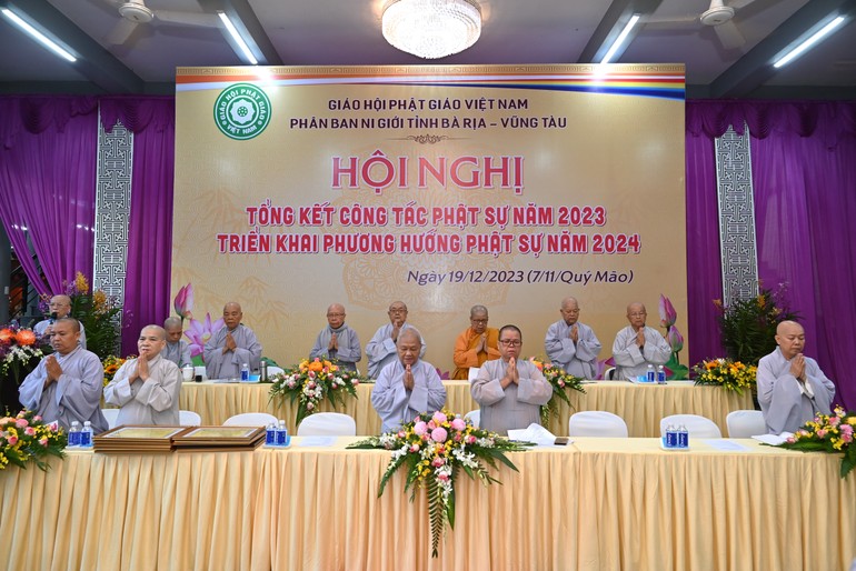 BR-VT: Phân ban Ni giới tỉnh tổ chức hội nghị tổng kết hoạt động Phật sự năm 2023