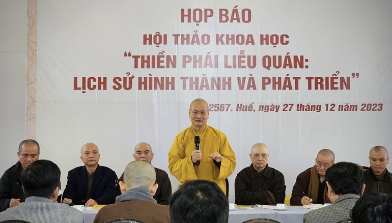 Họp báo về Hội thảo khoa học “Thiền phái Liễu Quán: Lịch sử hình thành và phát triển”