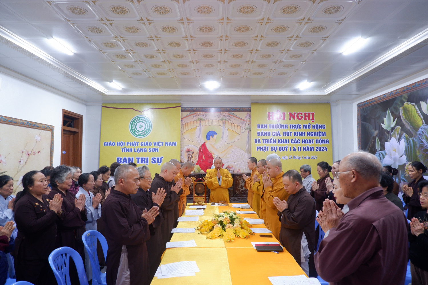 Phật giáo tỉnh tổ chức Hội nghị mở rộng đánh giá, rút kinh nghiệm và triển khai các hoạt động Phật sự trong Quý I, Quý II năm 2024