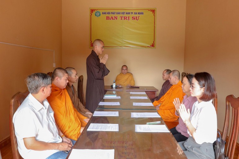 Buổi họp nhằm triển khai các hoạt động Phật sự sắp tới của Phật giáo TP.Gia Nghĩa