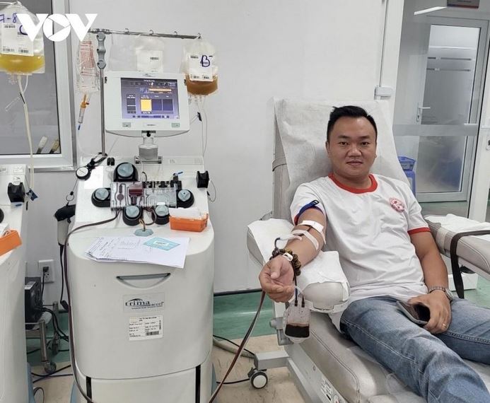 Anh Nguyễn Anh Minh luôn muốn vận động thêm nhiều người đi hiến máu để phát hiện ra người có nhóm máu hiếm, từ đó sẽ không còn máu hiếm nữa. (Ảnh nhân vật cung cấp).