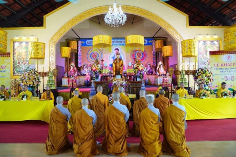 Hà Nội: Khai pháp khóa An cư kiết hạ Phật lịch 2568 cho Tăng - Ni hành giả H.Mê Linh và Đông Anh