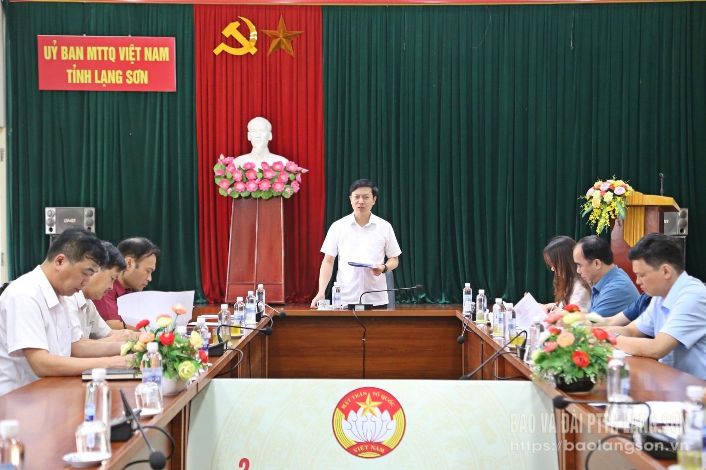 Họp Ban Vận động cứu trợ tỉnh Lạng Sơn
