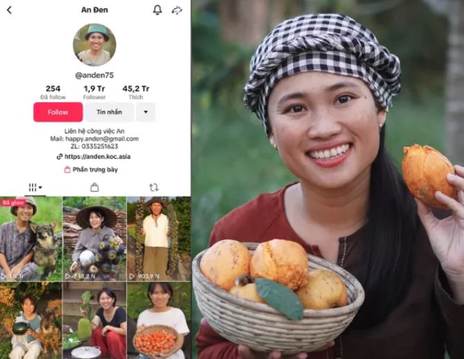Kênh TikTok gần 2 triệu lượt theo dõi của An Đen