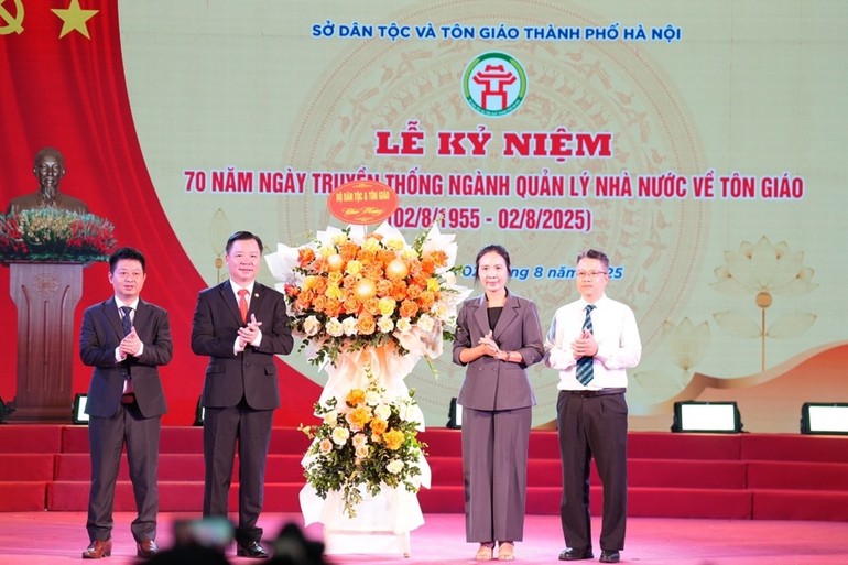 Sở Dân tộc và Tôn giáo TP.Hà Nội kỷ niệm 70 năm Ngày truyền thống ngành Quản lý nhà nước về tôn giáo
