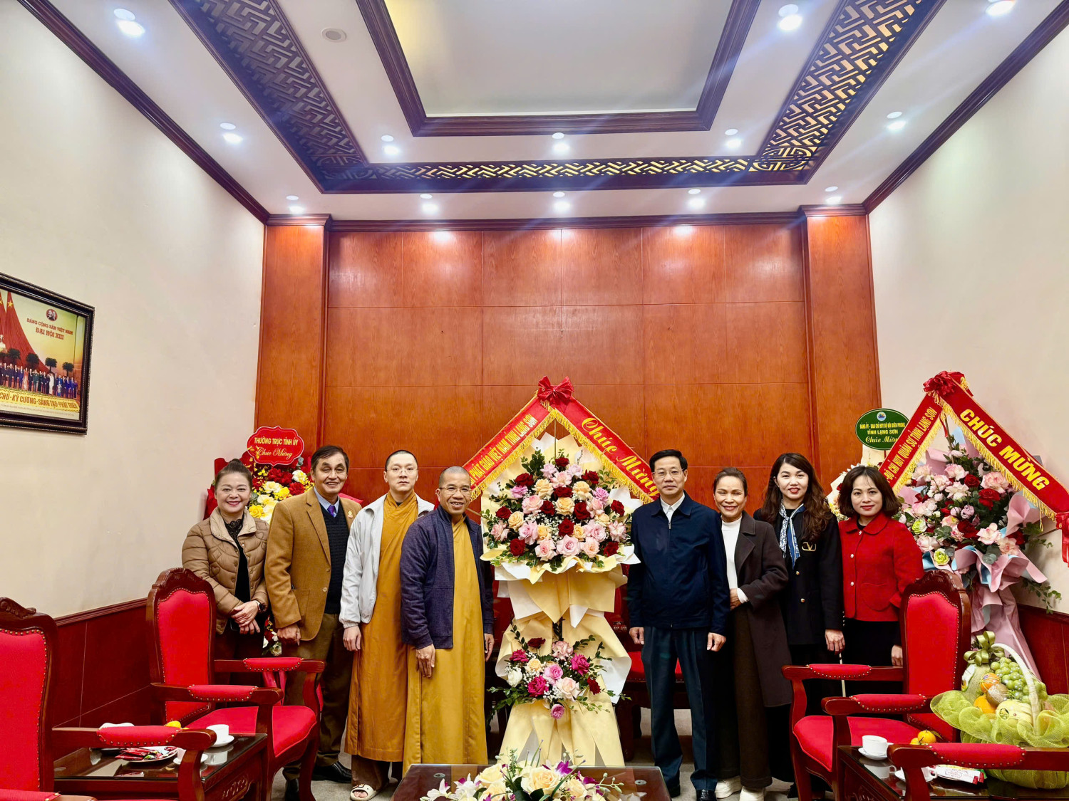 Ban Trị sự Phật giáo tỉnh chúc mừng 95 năm Ngày truyền thống Mặt trận Tổ quốc Việt Nam