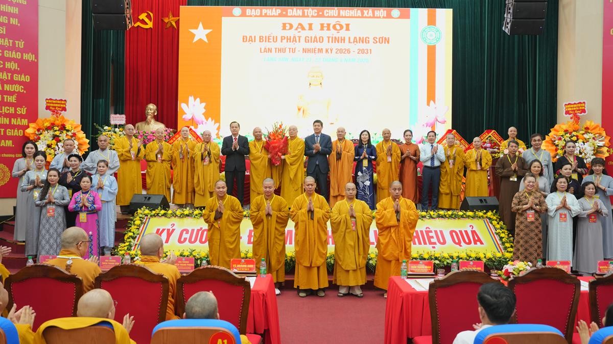 Lạng Sơn: Thượng tọa Thích Quảng Truyền được tái suy cử Trưởng BTS GHPGVN tỉnh nhiệm kỳ 2026 - 2031
